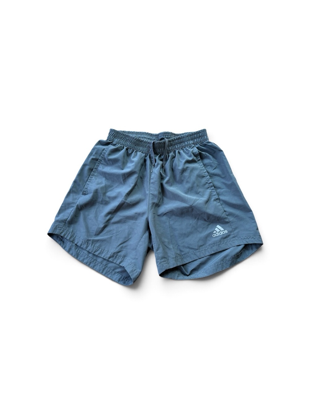 Adidas Men's Gray Athletic Shorts with Drawstring Waist